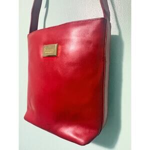 Vintage Fred Hayman Red Crossbody‎ Leather Purse